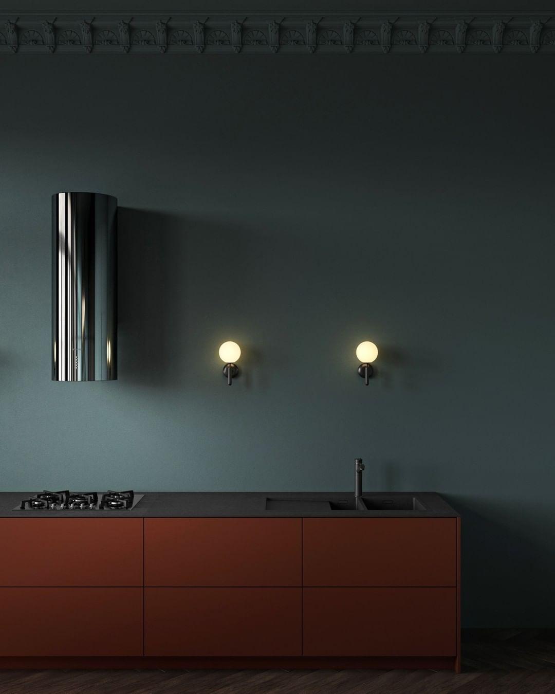 Ilirila Moderne minimalistische wandlamp van messing met glas