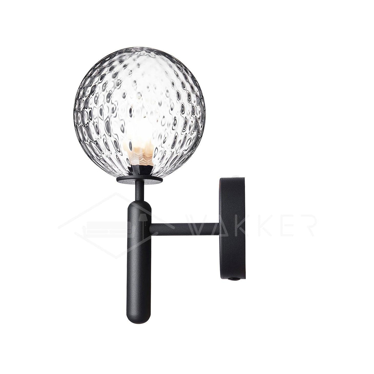 Ilirila Moderne minimalistische wandlamp van messing met glas