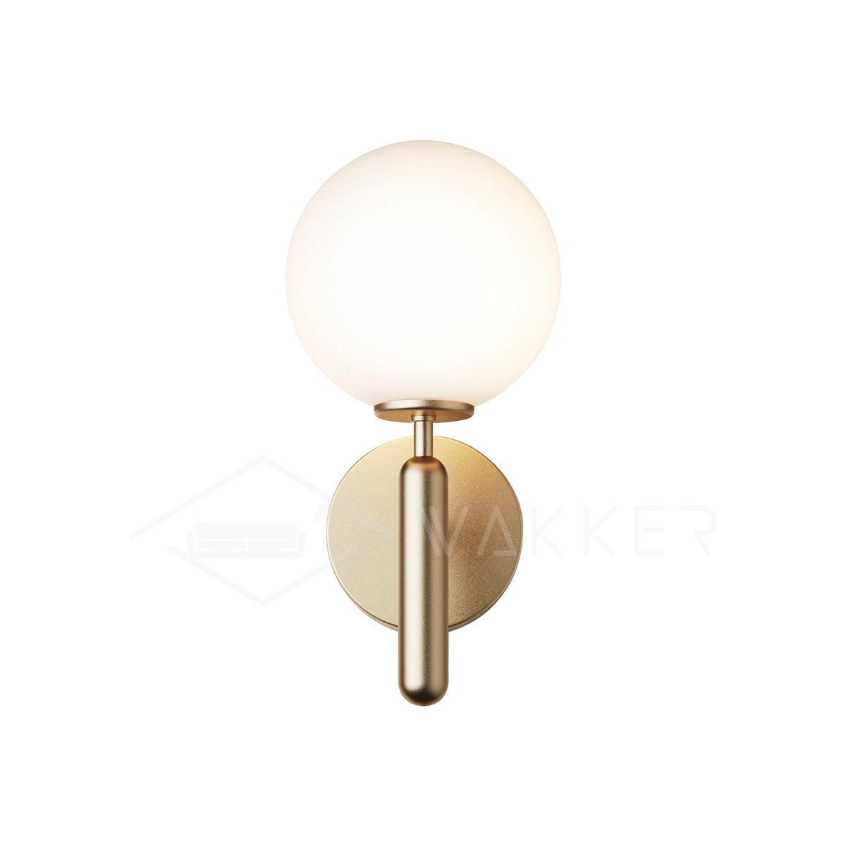 Ilirila Moderne minimalistische wandlamp van messing met glas
