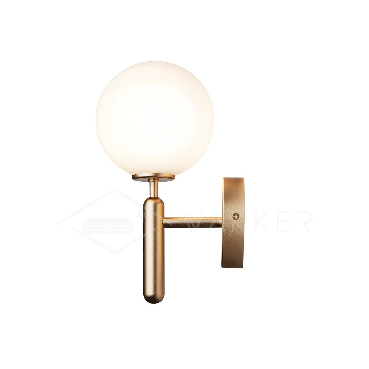 Ilirila Moderne minimalistische wandlamp van messing met glas