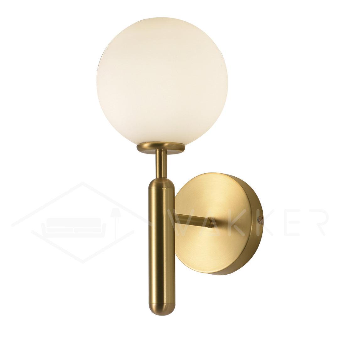 Ilirila Moderne minimalistische wandlamp van messing met glas
