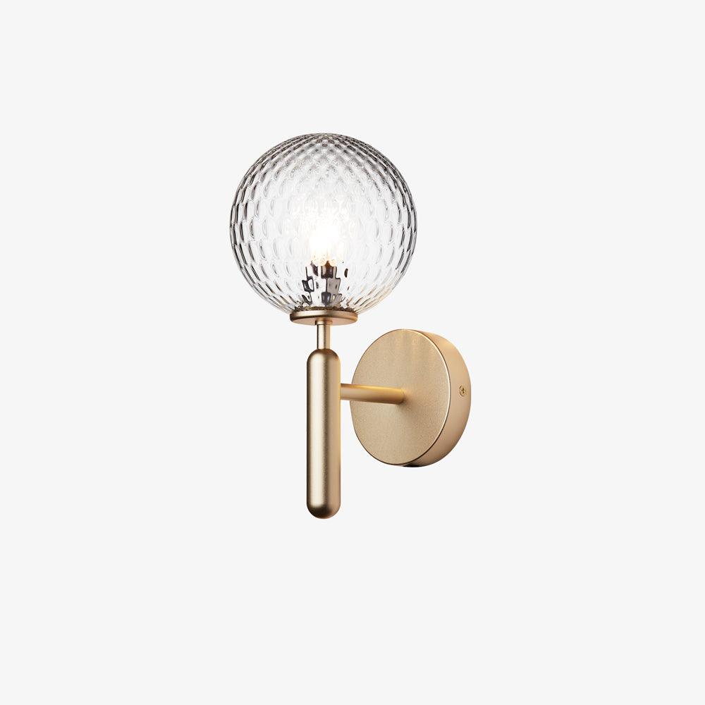 Ilirila Moderne minimalistische wandlamp van messing met glas
