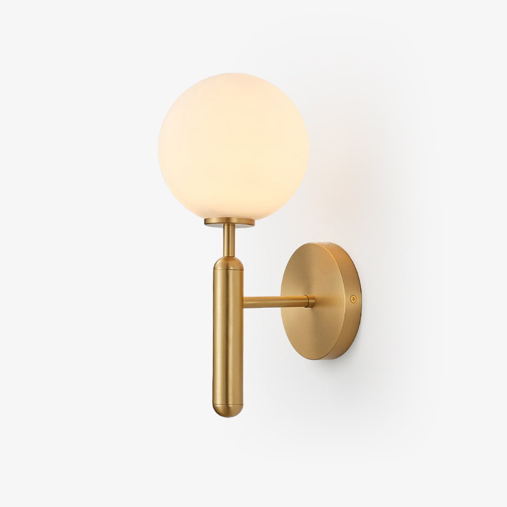Ilirila Moderne minimalistische wandlamp van messing met glas