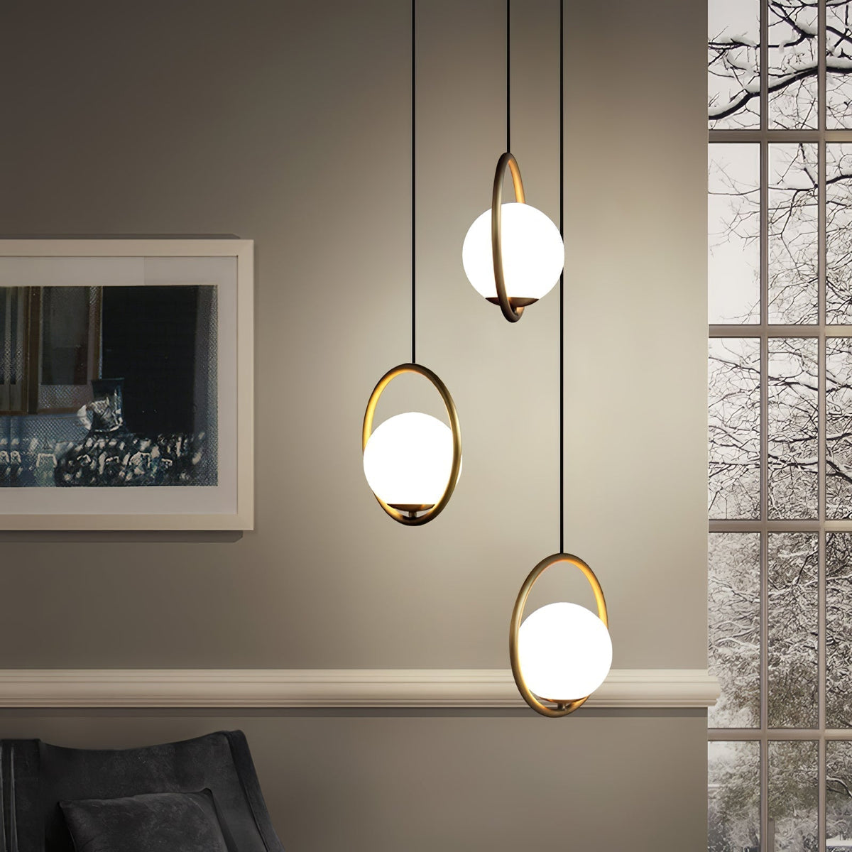Sorveth Moderne hanglamp van messing