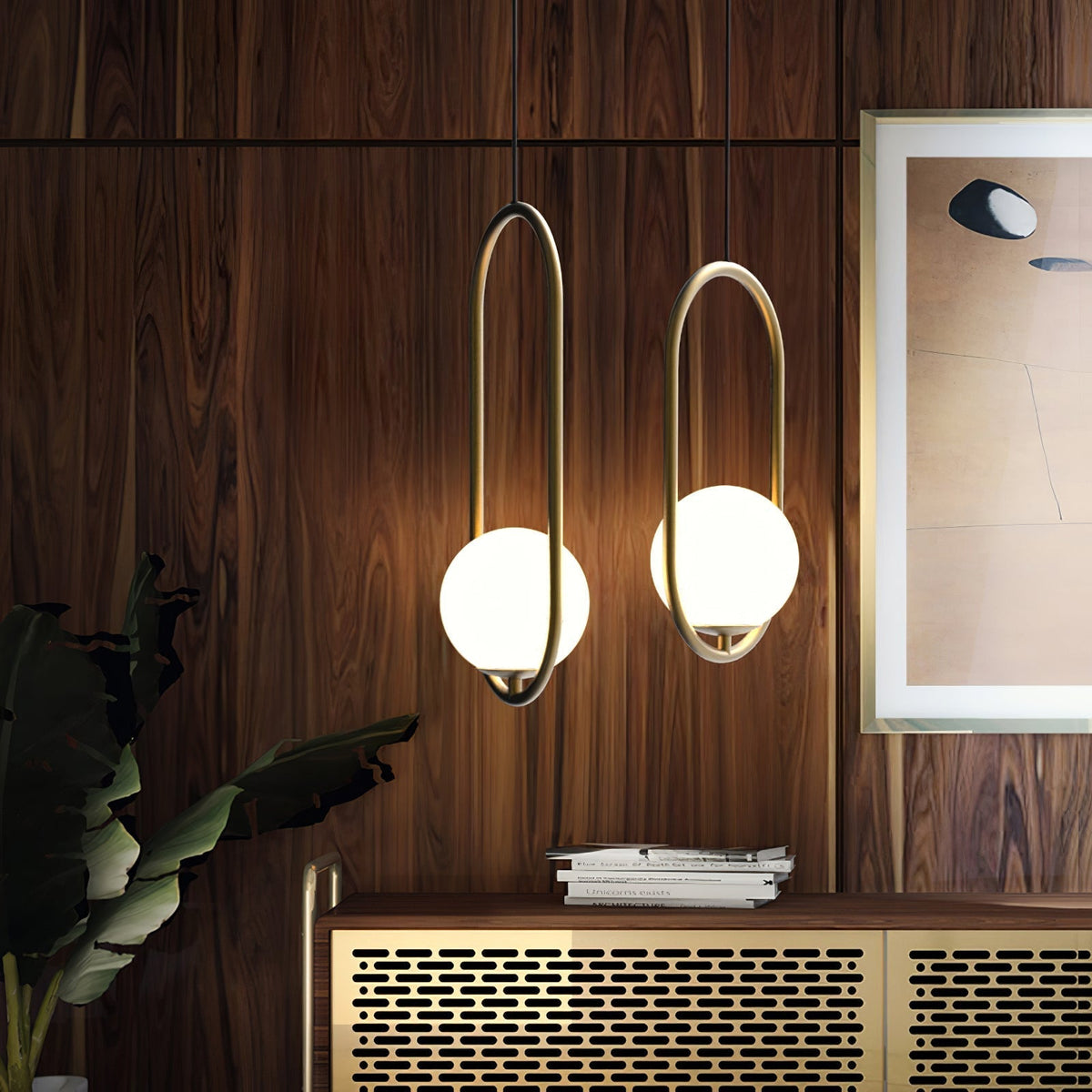 Sorveth Moderne hanglamp van messing