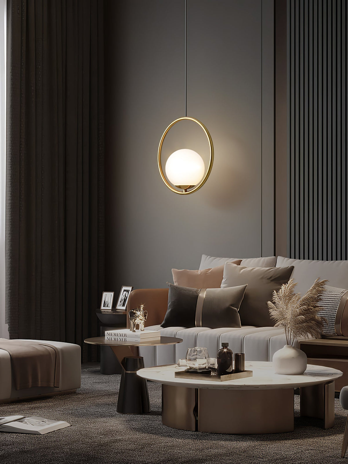 Sorveth Moderne hanglamp van messing