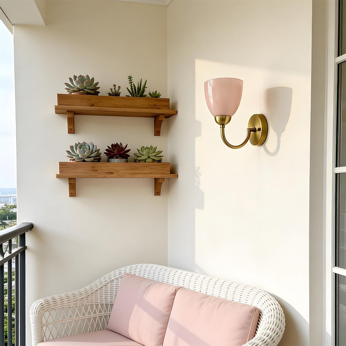 Teriarette wandlamp