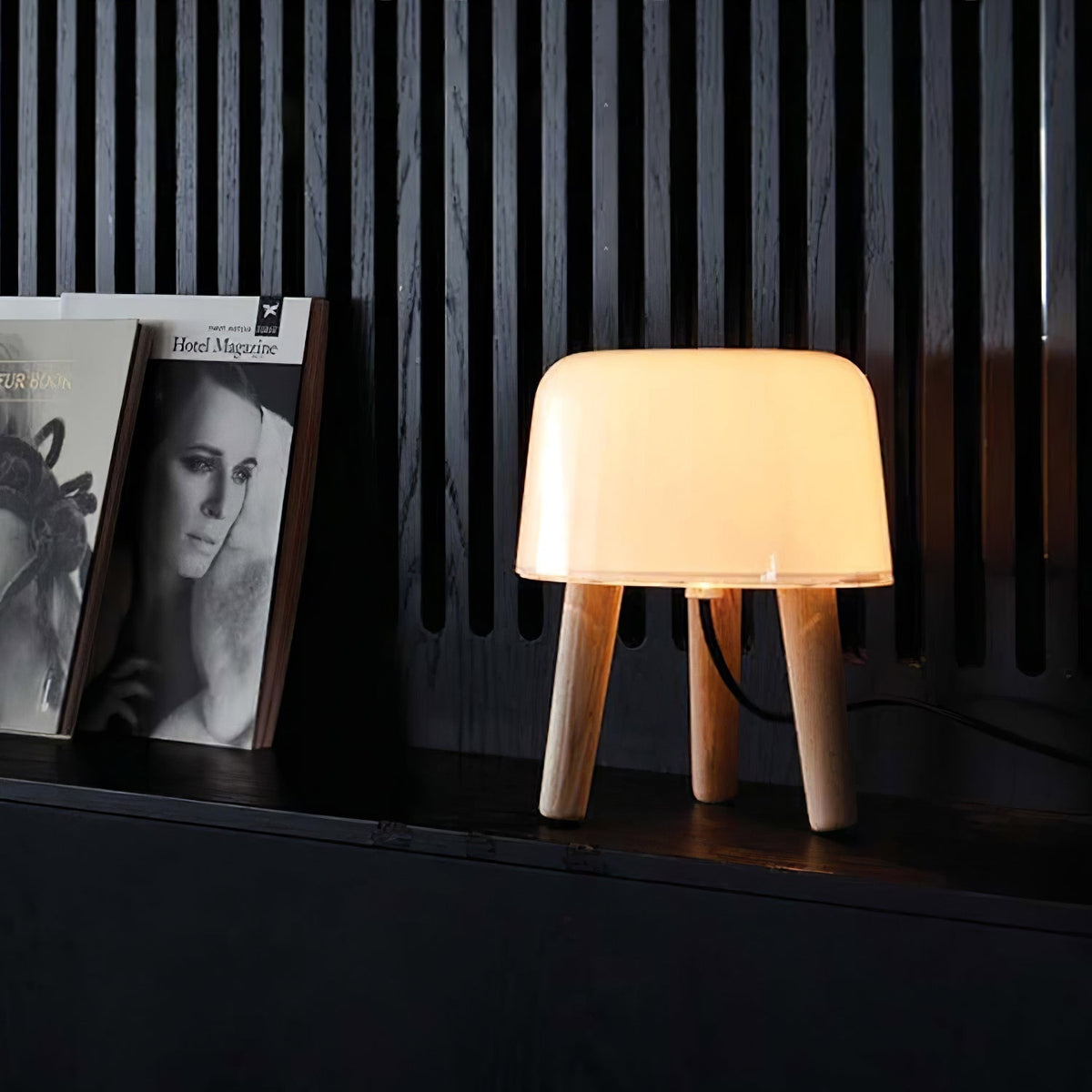 GlowPod houten tafellamp