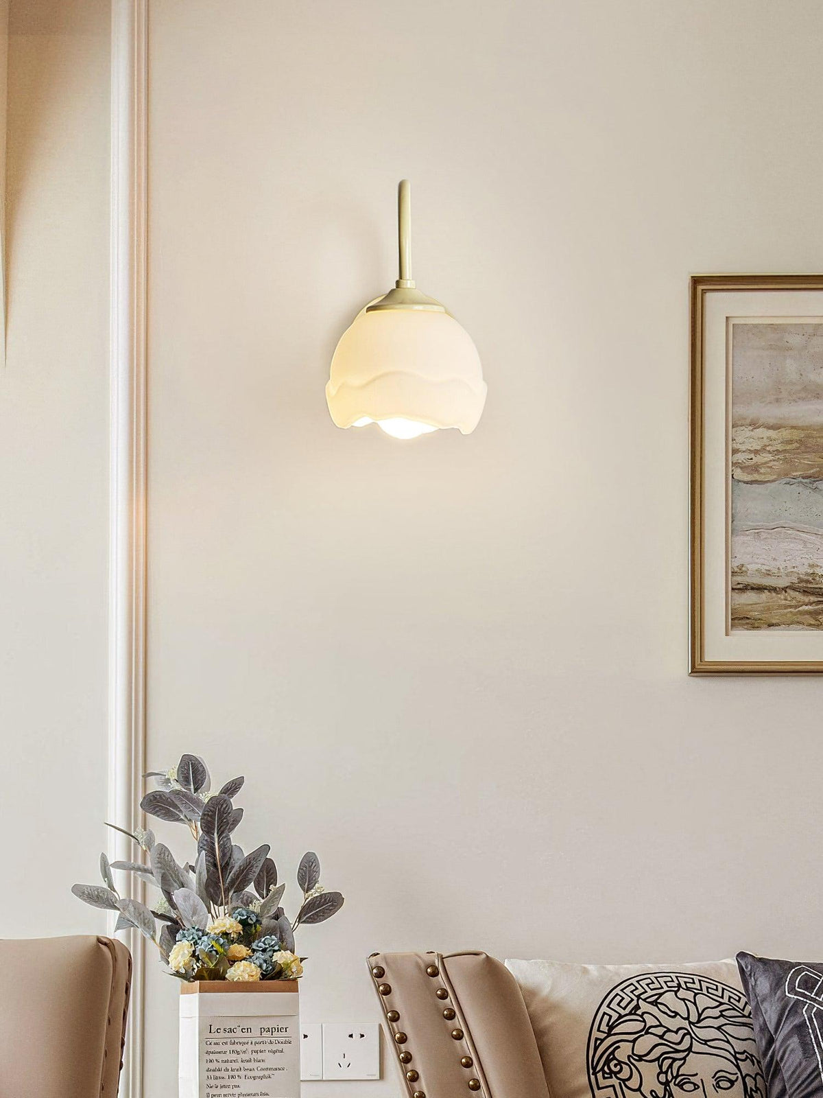 Velorenne elegante wandlamp van glas