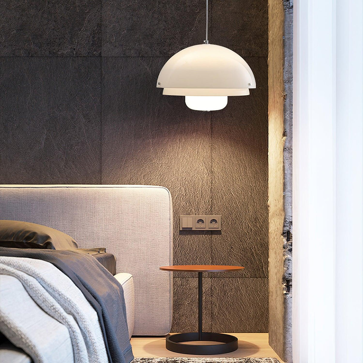 Velisena Unieke witte glazen hanglamp