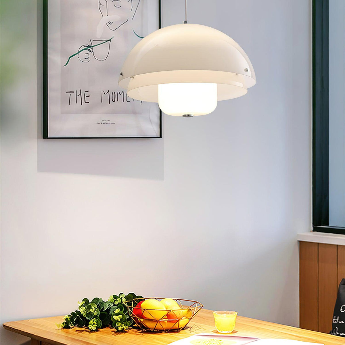 Velisena Unieke witte glazen hanglamp