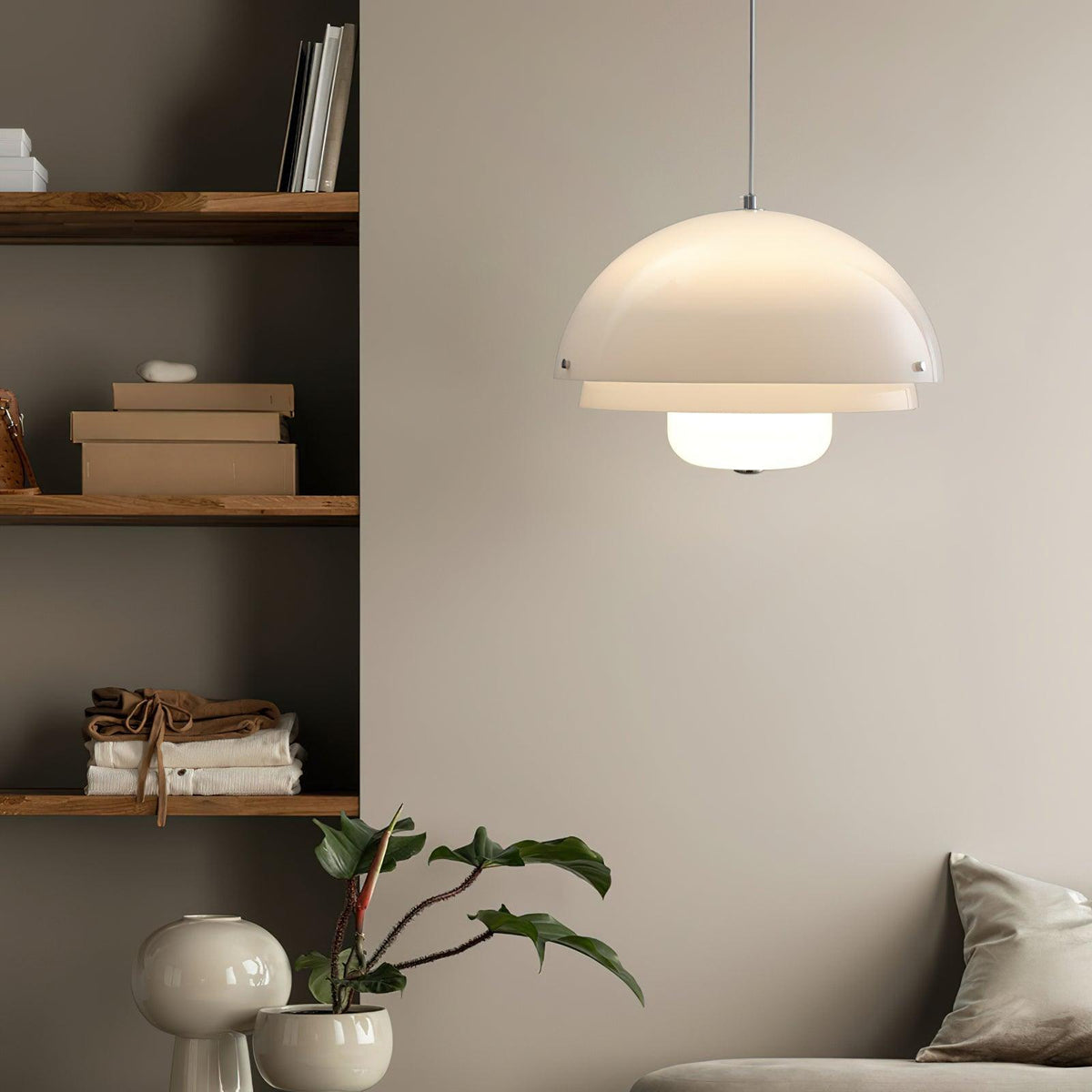 Velisena Unieke witte glazen hanglamp