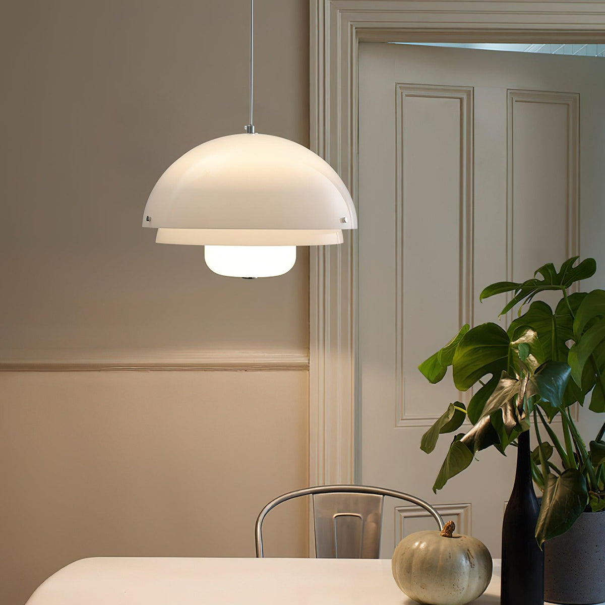 Velisena Unieke witte glazen hanglamp