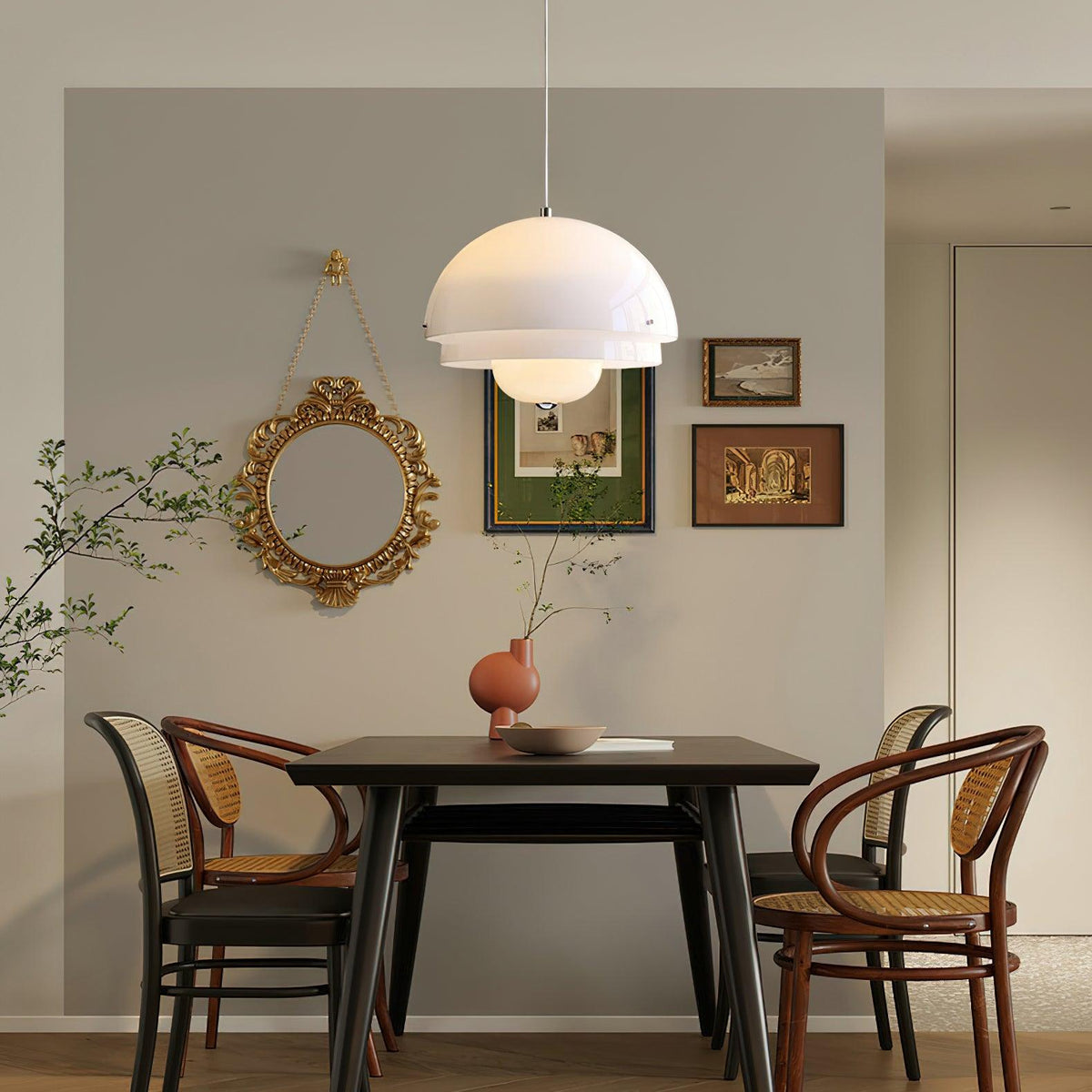 Velisena Unieke witte glazen hanglamp