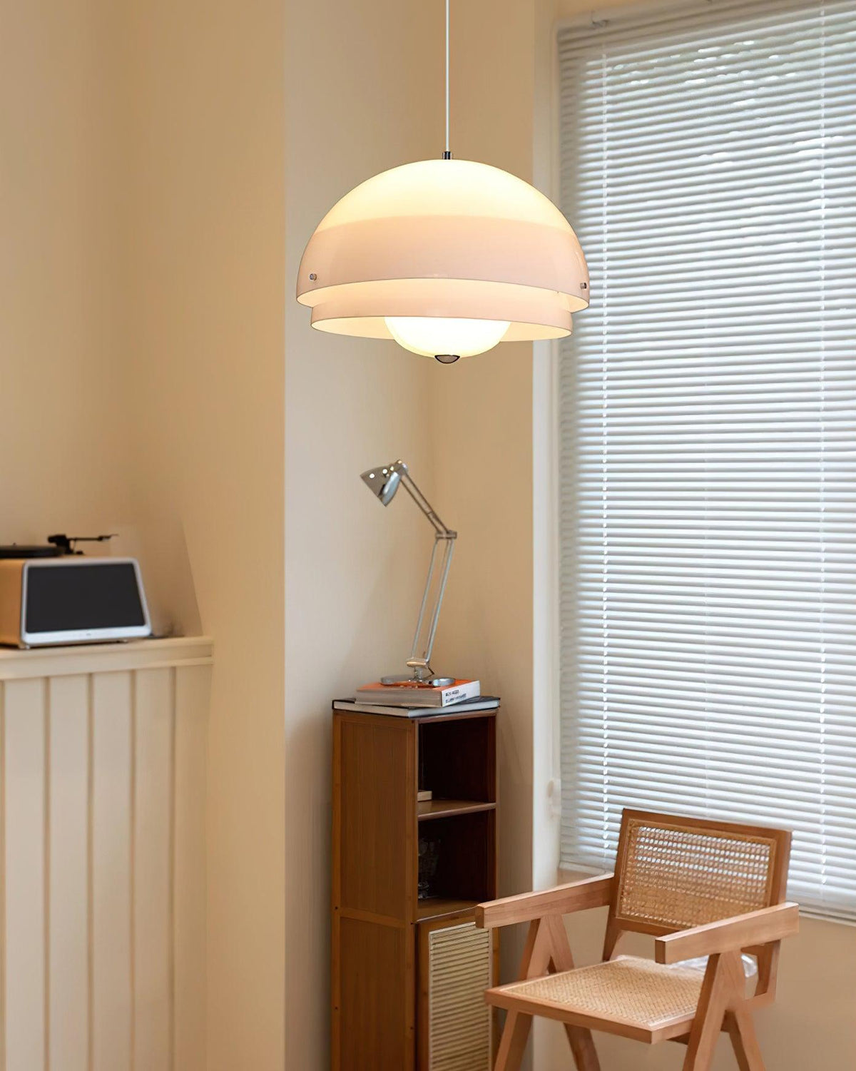 Velisena Unieke witte glazen hanglamp