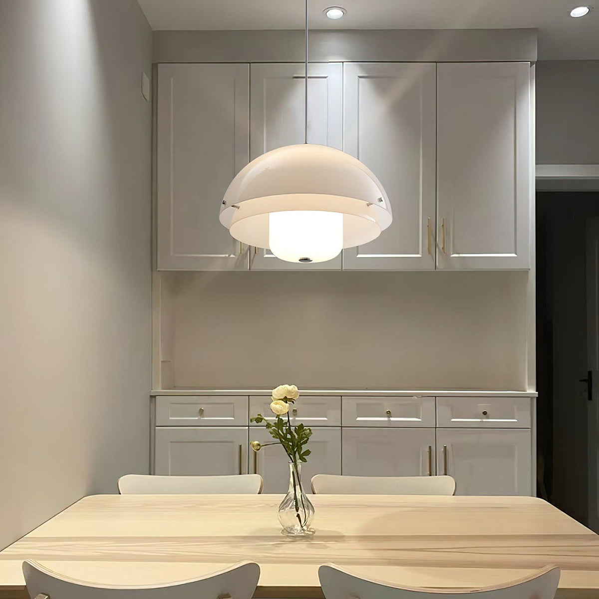 Velisena Unieke witte glazen hanglamp