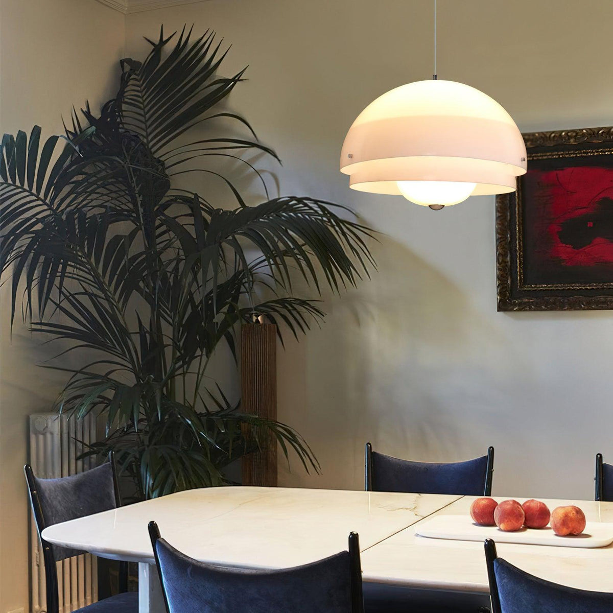 Velisena Unieke witte glazen hanglamp
