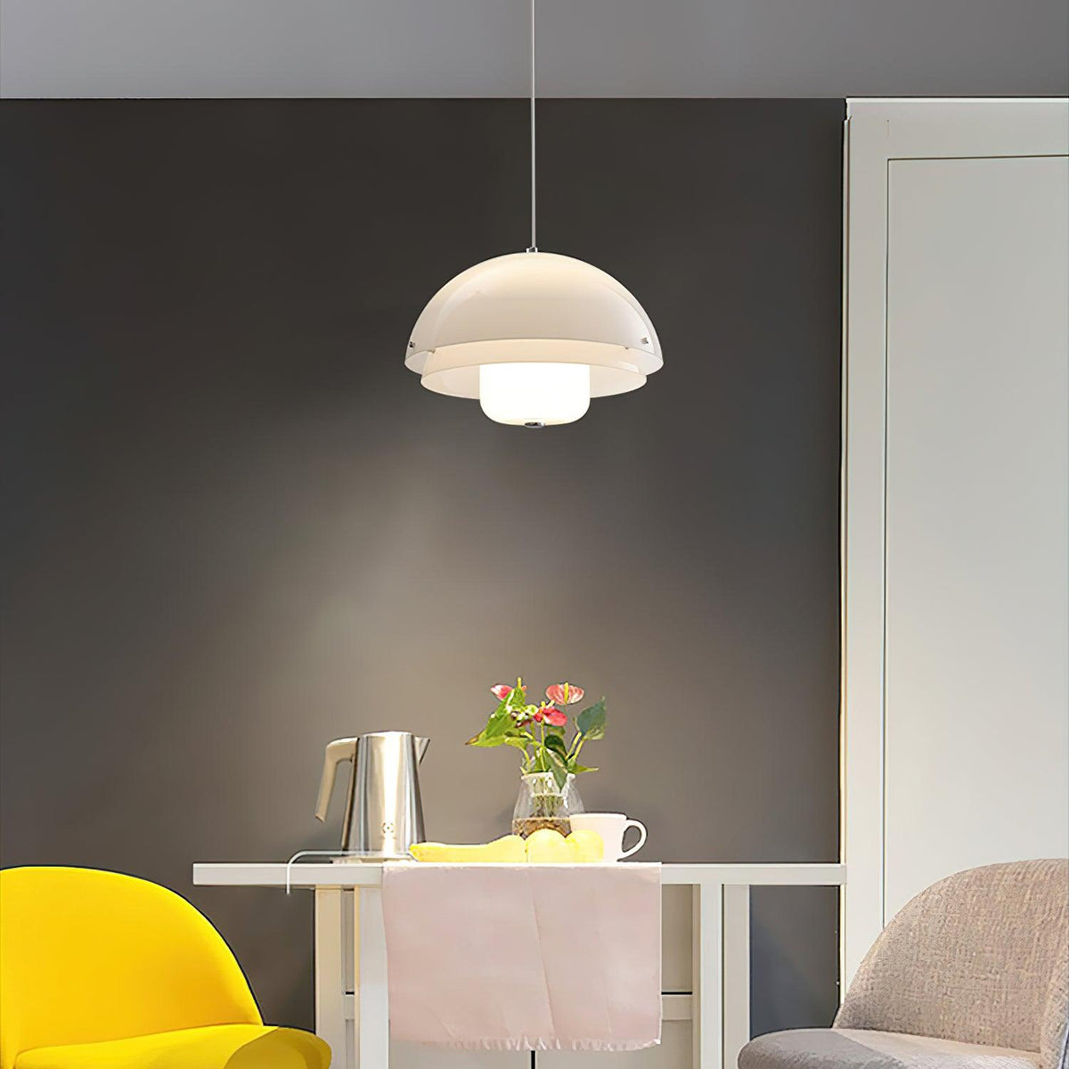 Velisena Unieke witte glazen hanglamp