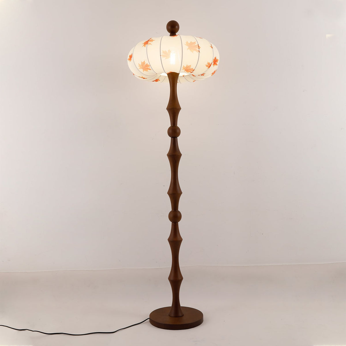 Whispen Houten Stoffen Vintage vloerlamp