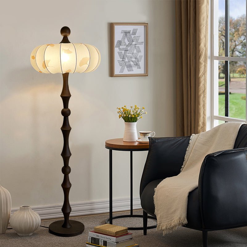 Whispen Houten Stoffen Vintage vloerlamp