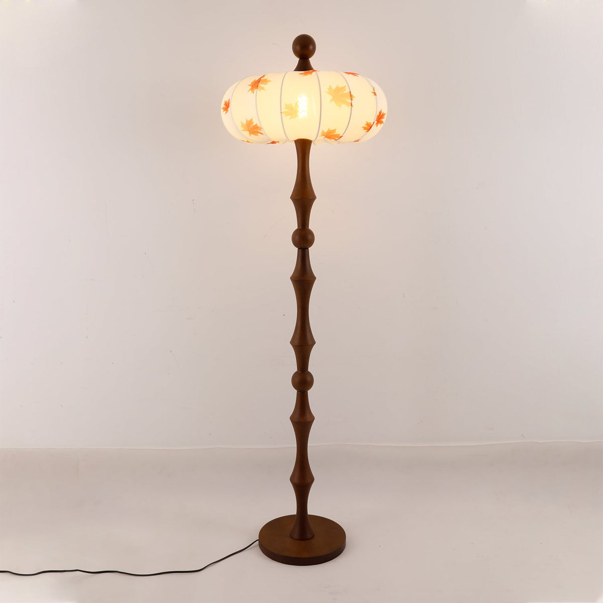 Whispen Houten Stoffen Vintage vloerlamp