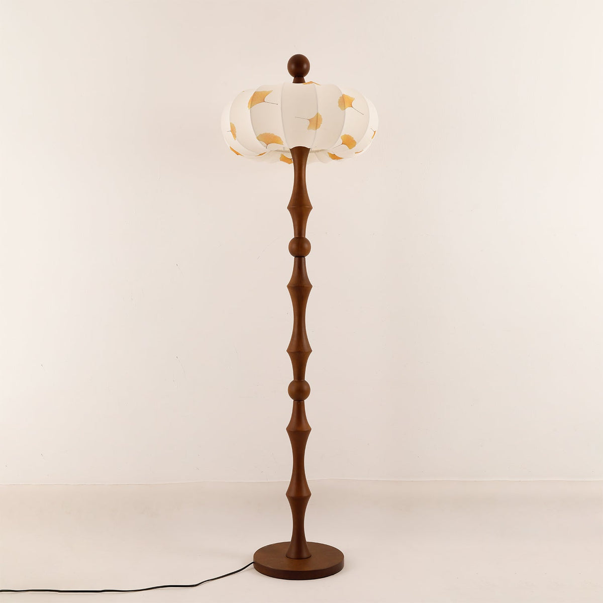 Breen Houten Stoffen Klassieke vloerlamp