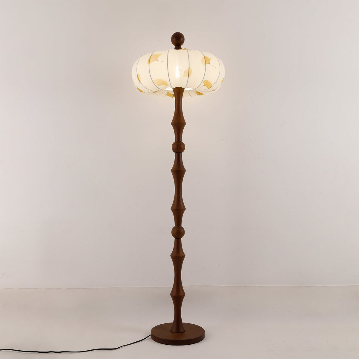 Breen Houten Stoffen Klassieke vloerlamp