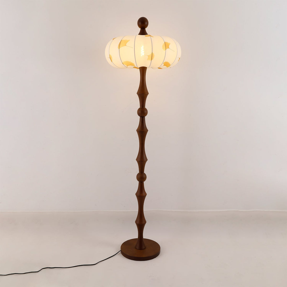 Breen Houten Stoffen Klassieke vloerlamp