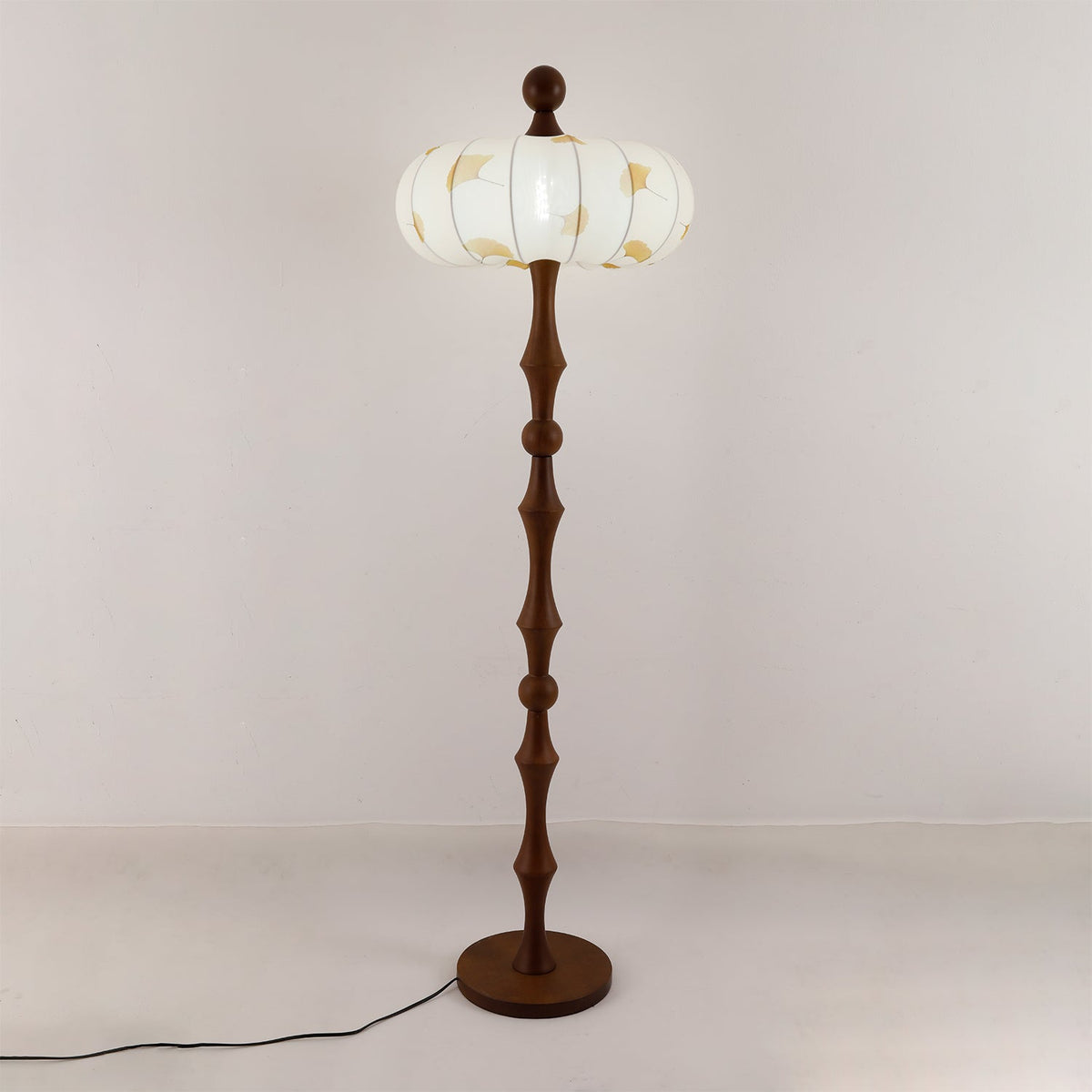 Breen Houten Stoffen Klassieke vloerlamp