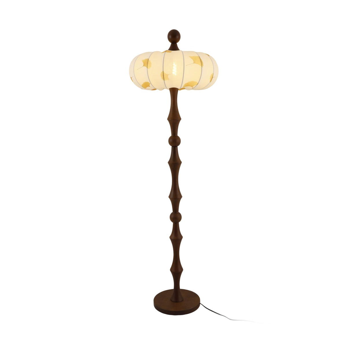 Breen Houten Stoffen Klassieke vloerlamp