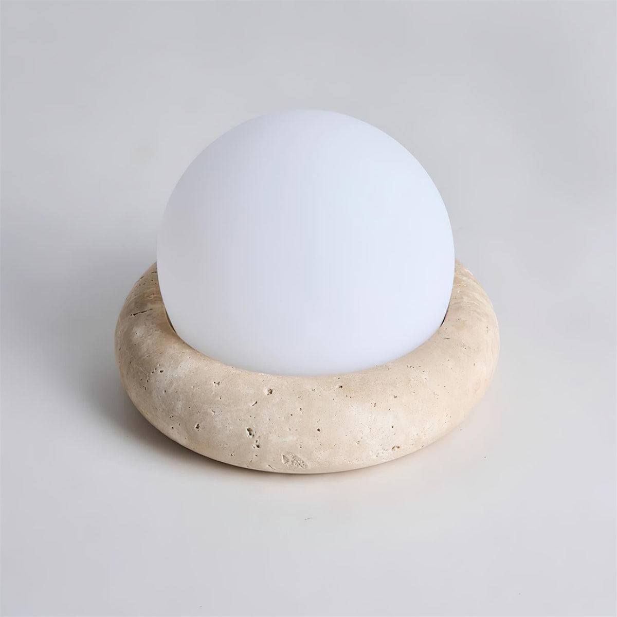Caliror travertin bollen tafellamp