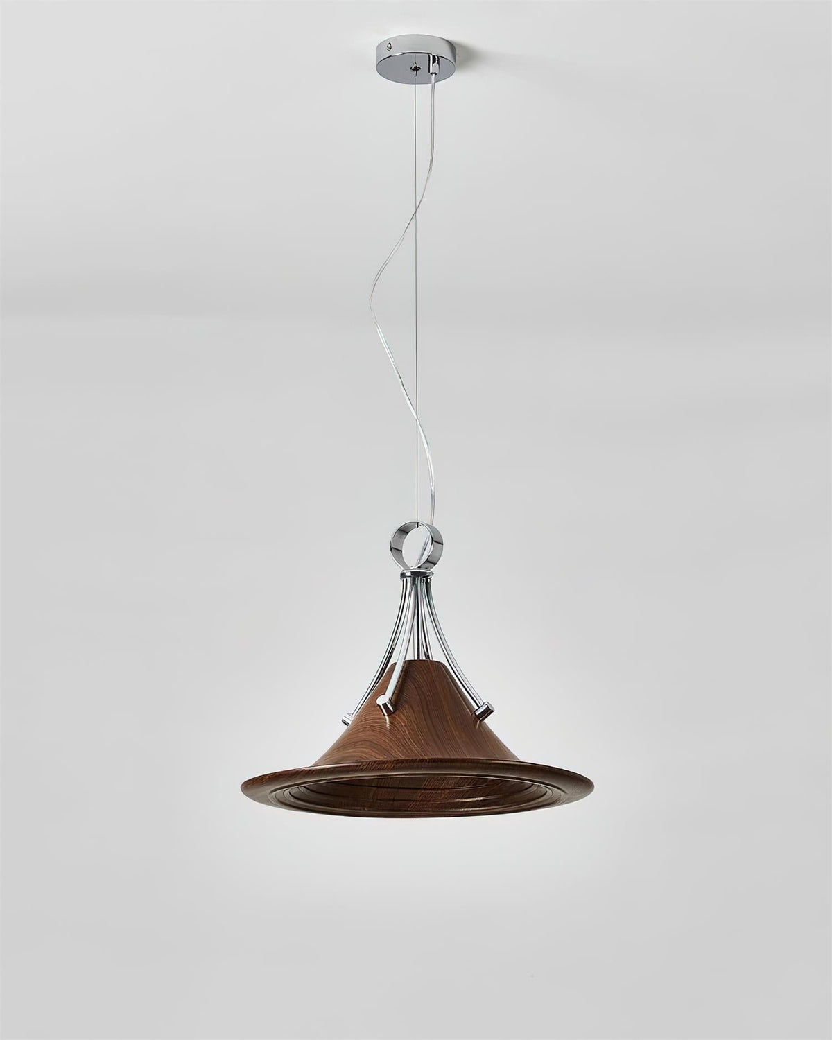 Rowen hanglamp in walnootkleur