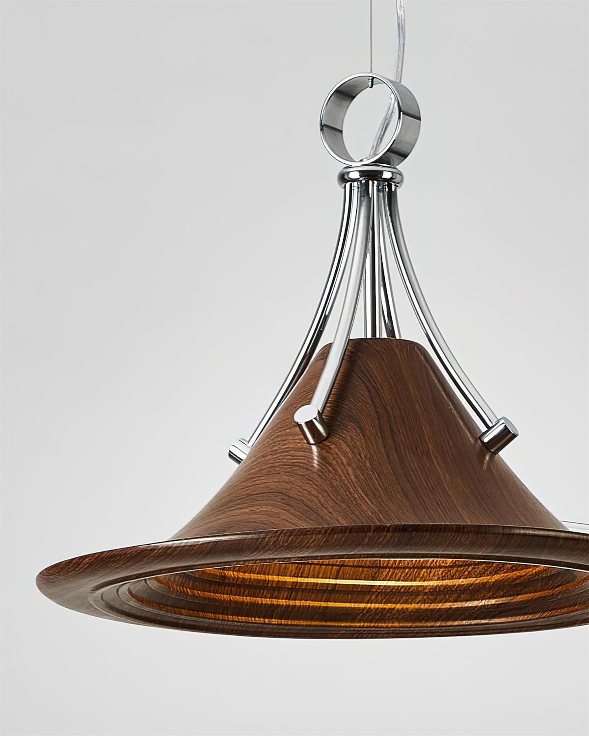 Rowen hanglamp in walnootkleur