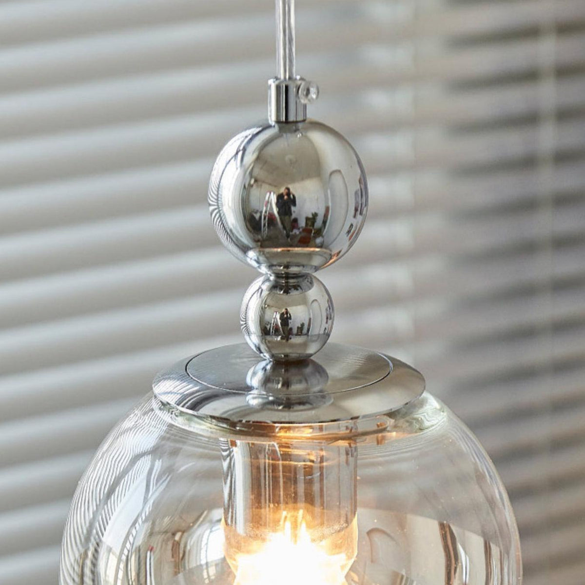 Zanorir Moderne minimalistische hanglamp met glazen spiegelbal