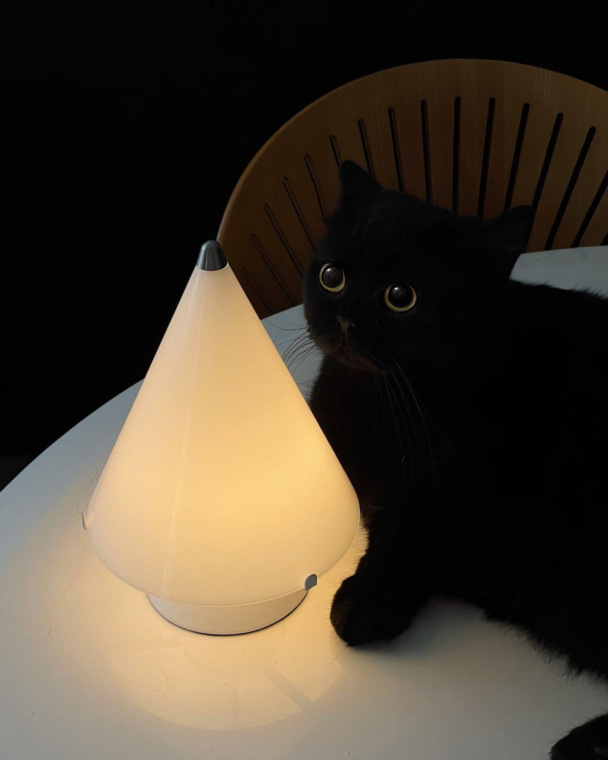 Lrtvin minimalistische tafellamp van glas