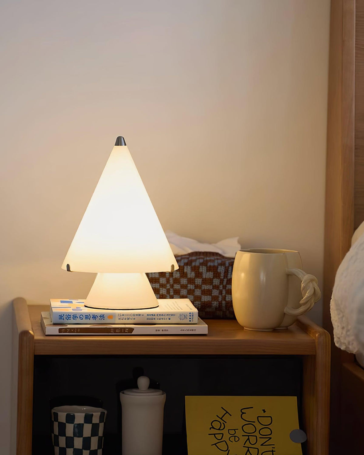 Lrtvin minimalistische tafellamp van glas