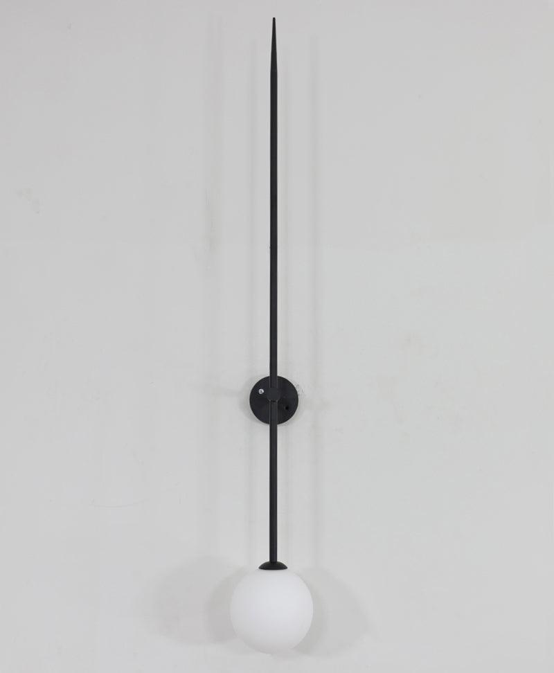 Veluelle Moderne minimalistische wandlamp met mobiele glaskogel