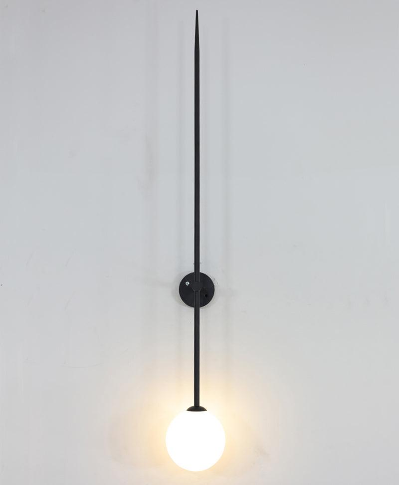 Veluelle Moderne minimalistische wandlamp met mobiele glaskogel