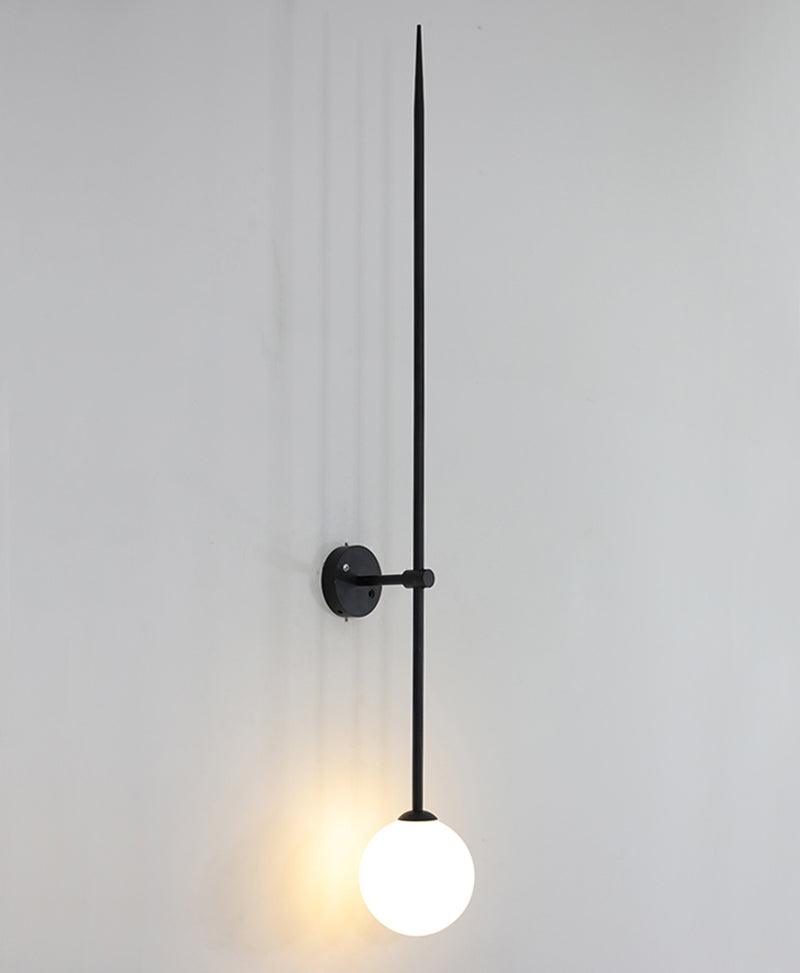 Veluelle Moderne minimalistische wandlamp met mobiele glaskogel