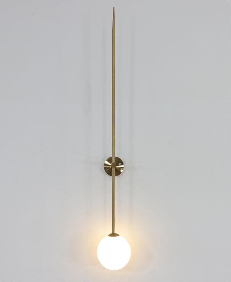 Veluelle Moderne minimalistische wandlamp met mobiele glaskogel