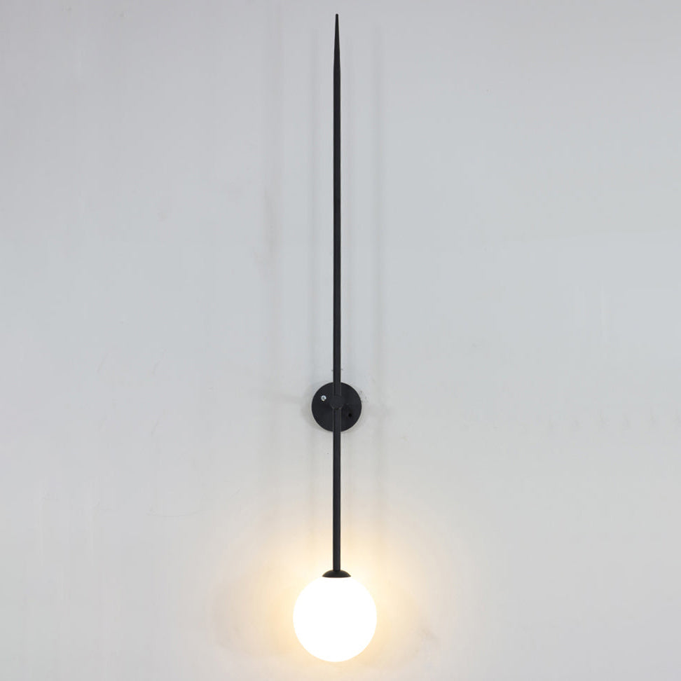 Veluelle Moderne minimalistische wandlamp met mobiele glaskogel