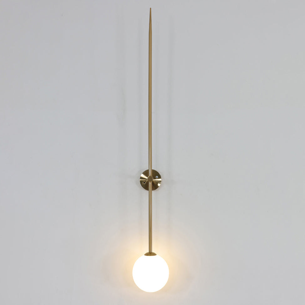 Veluelle Moderne minimalistische wandlamp met mobiele glaskogel