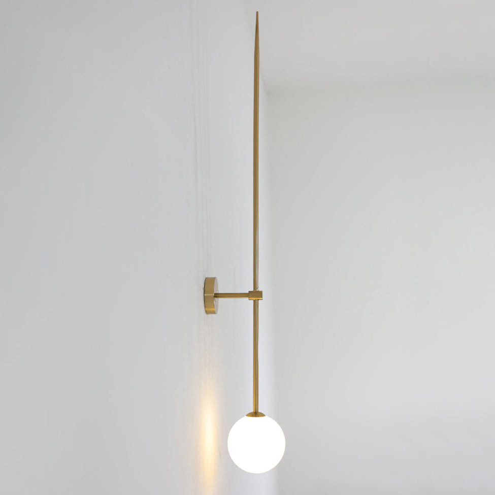 Veluelle Moderne minimalistische wandlamp met mobiele glaskogel