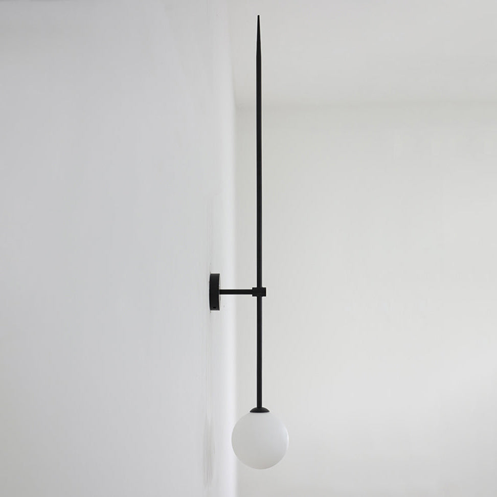 Veluelle Moderne minimalistische wandlamp met mobiele glaskogel