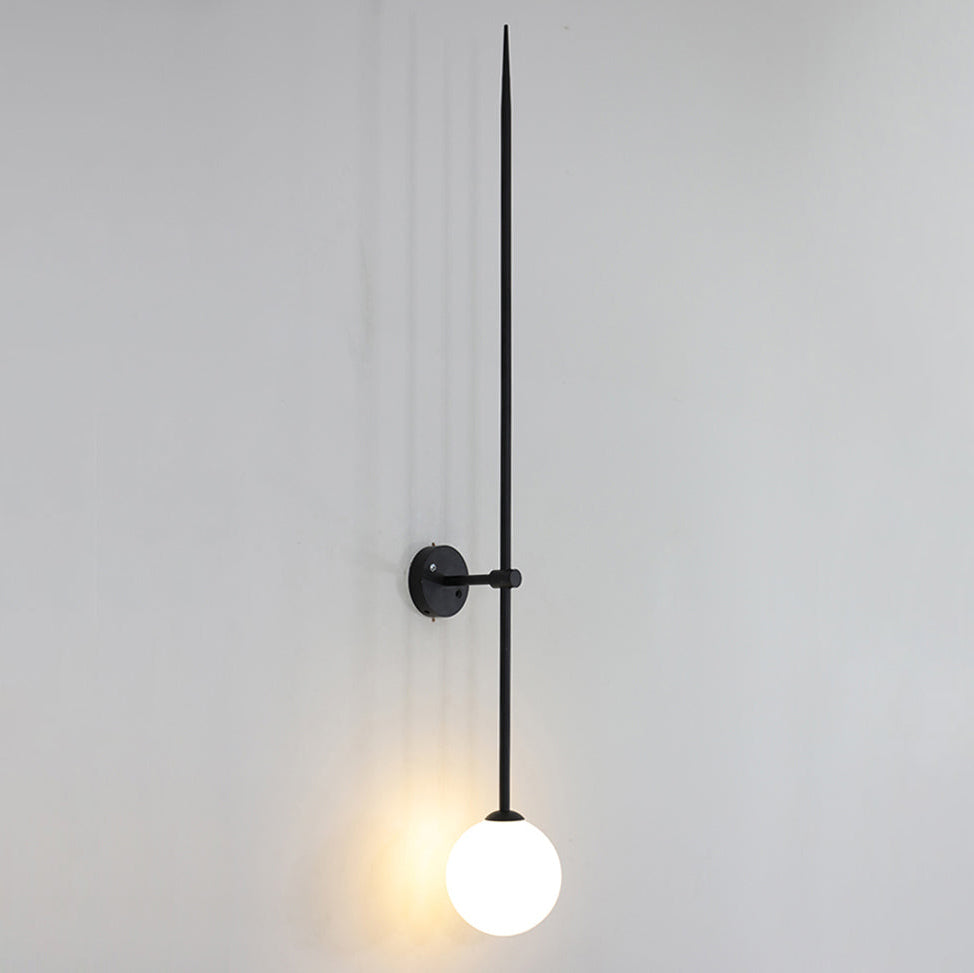 Veluelle Moderne minimalistische wandlamp met mobiele glaskogel
