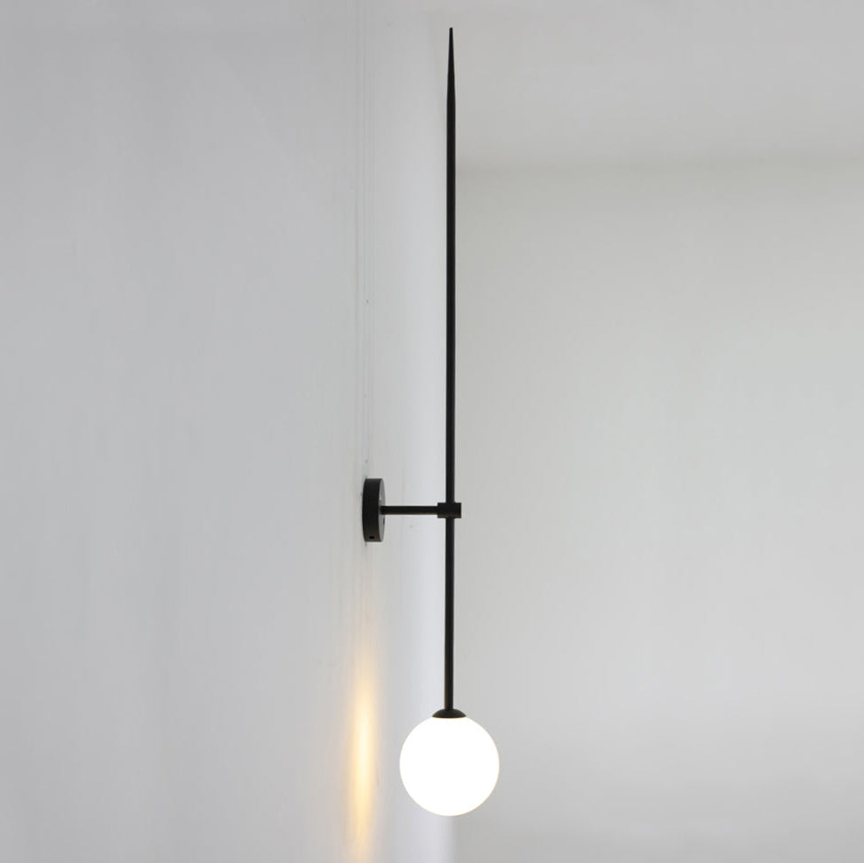 Veluelle Moderne minimalistische wandlamp met mobiele glaskogel