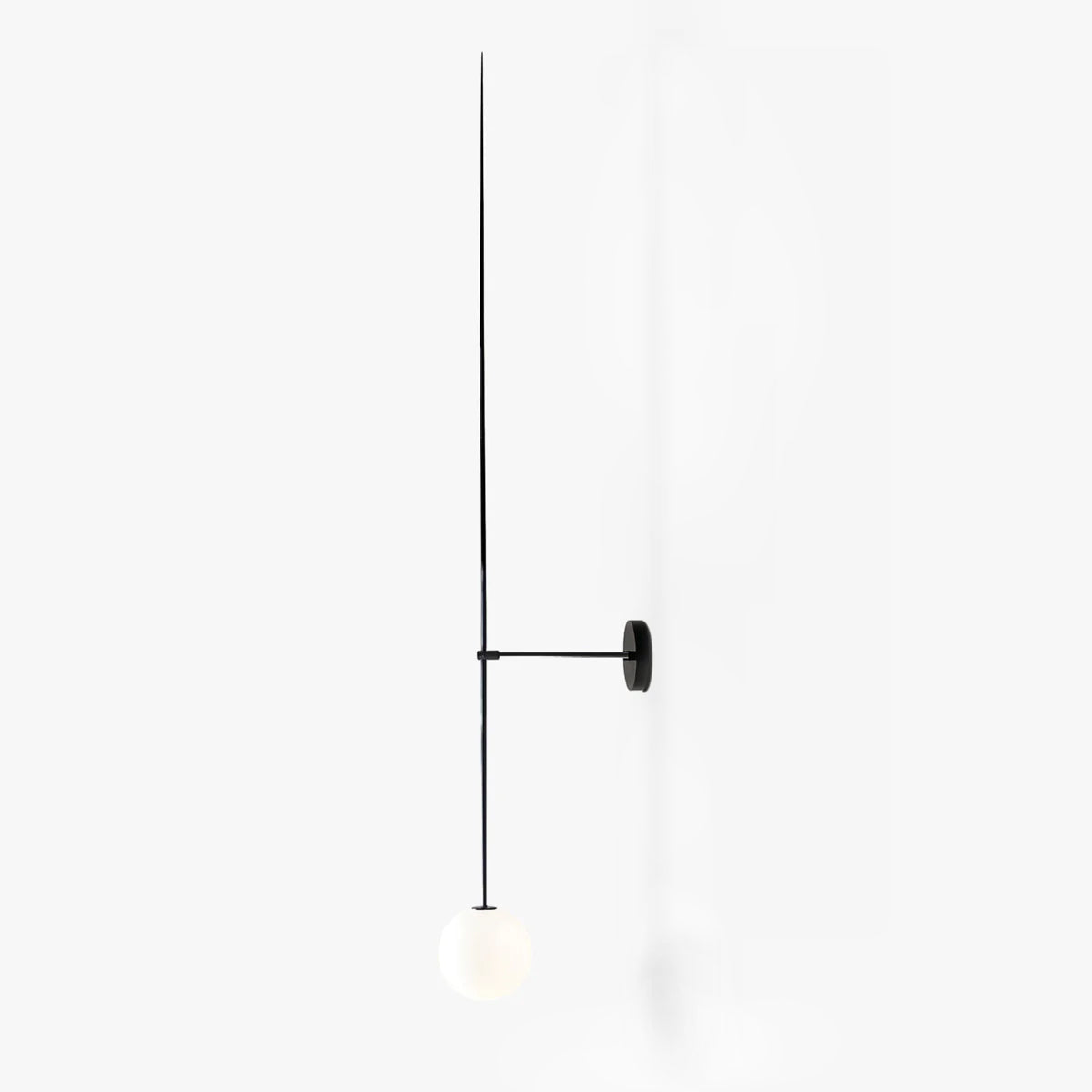 Veluelle Moderne minimalistische wandlamp met mobiele glaskogel