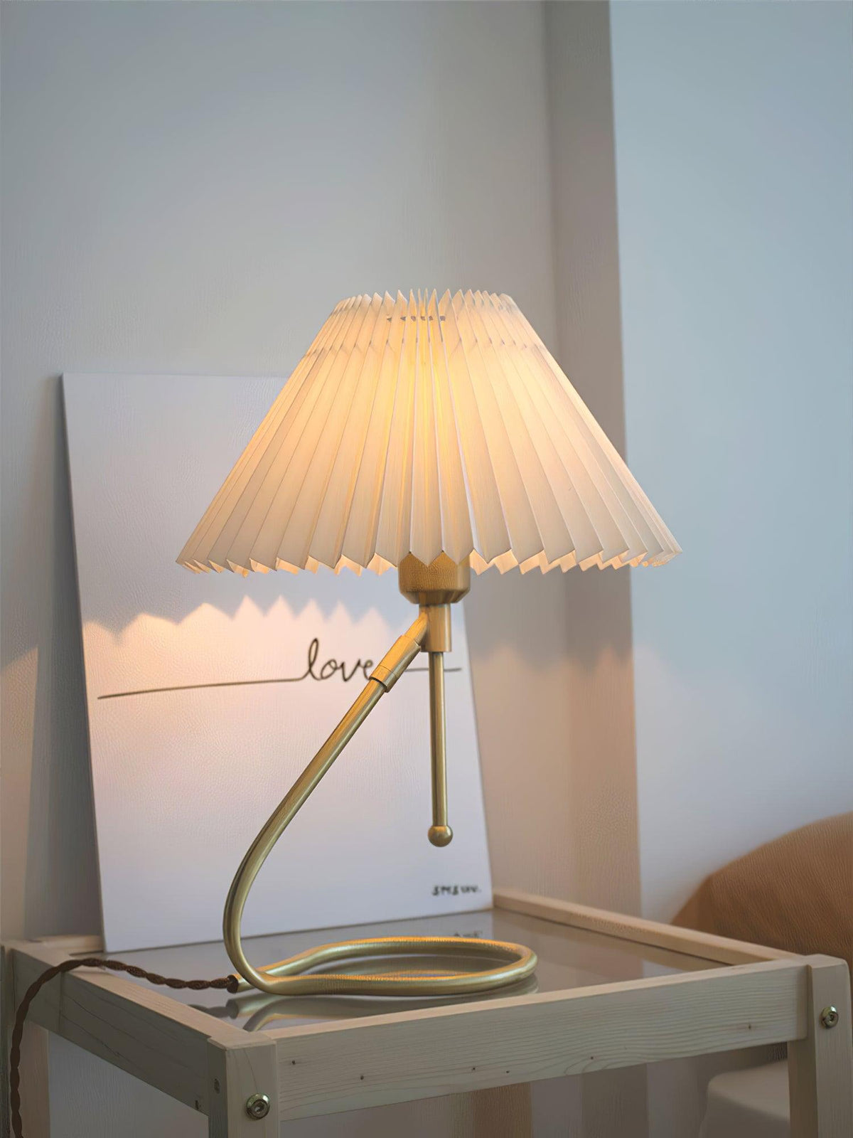 Linuia tafellamp met helder textiel