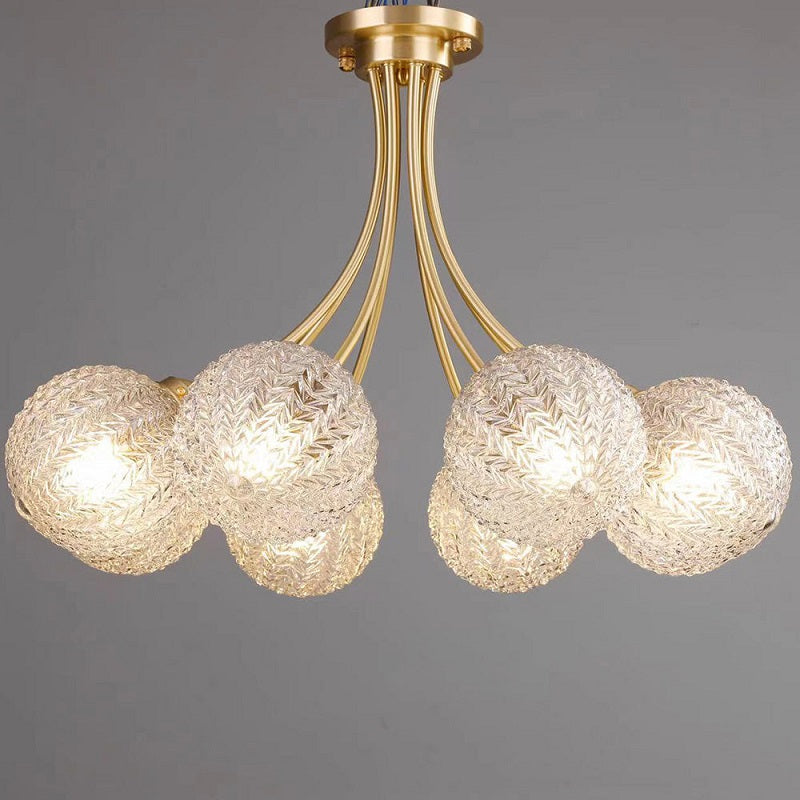 Valentina Moderne Metaal Glas Inbouwmontage Plafondlamp Slaapkamer