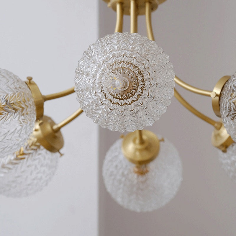 Valentina Moderne Metaal Glas Inbouwmontage Plafondlamp Slaapkamer